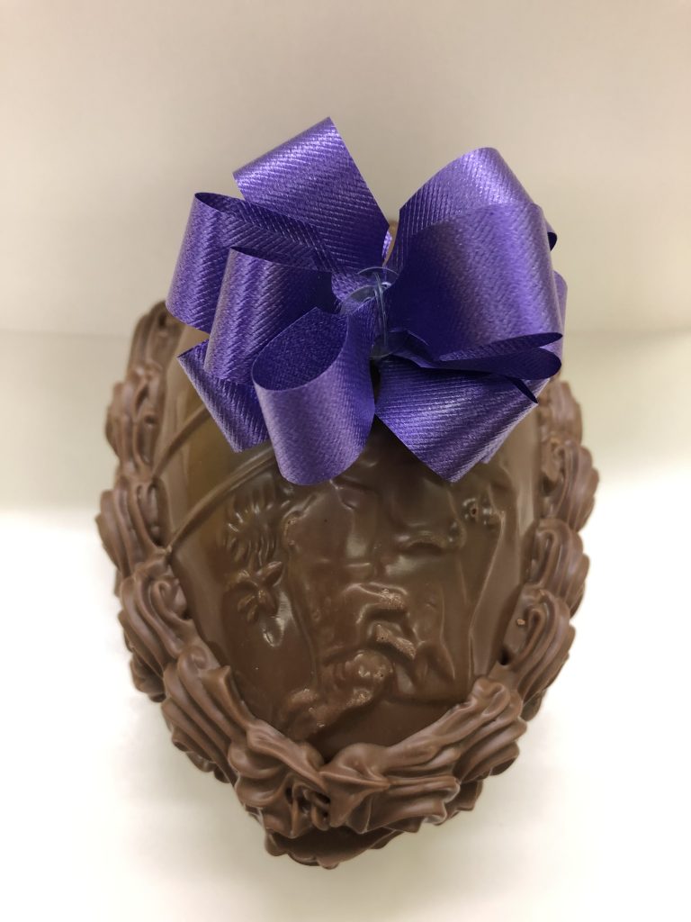 5 1/2 inch Chocolate Shell Egg Aunt Charlotte's Candies